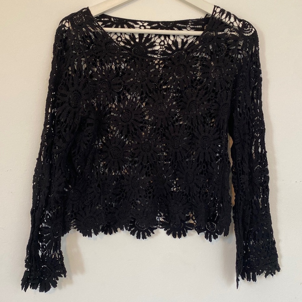Black Flower Shirt
